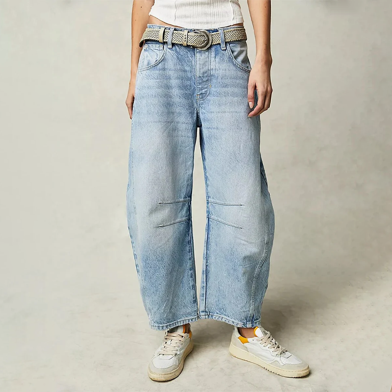 Damen Lässige Baggy Jeans | Bequem