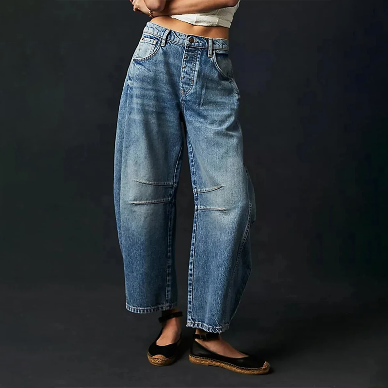 Damen Lässige Baggy Jeans | Bequem