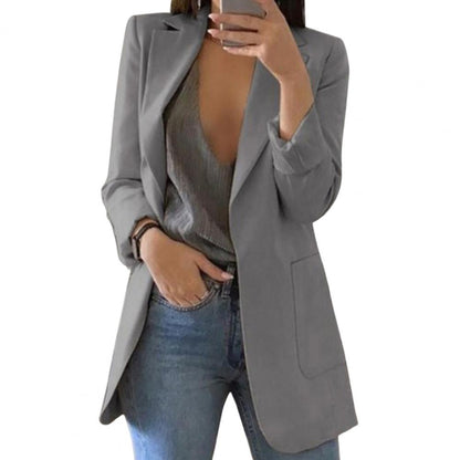 Damen Elegant Blazer Jacke | Lang