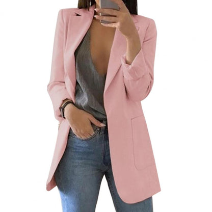 Damen Elegant Blazer Jacke | Lang