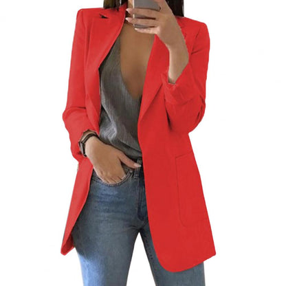 Damen Elegant Blazer Jacke | Lang