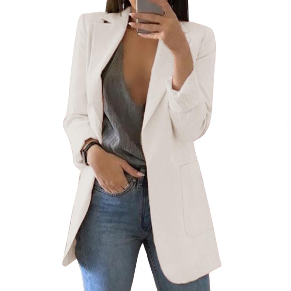 Damen Elegant Blazer Jacke | Lang