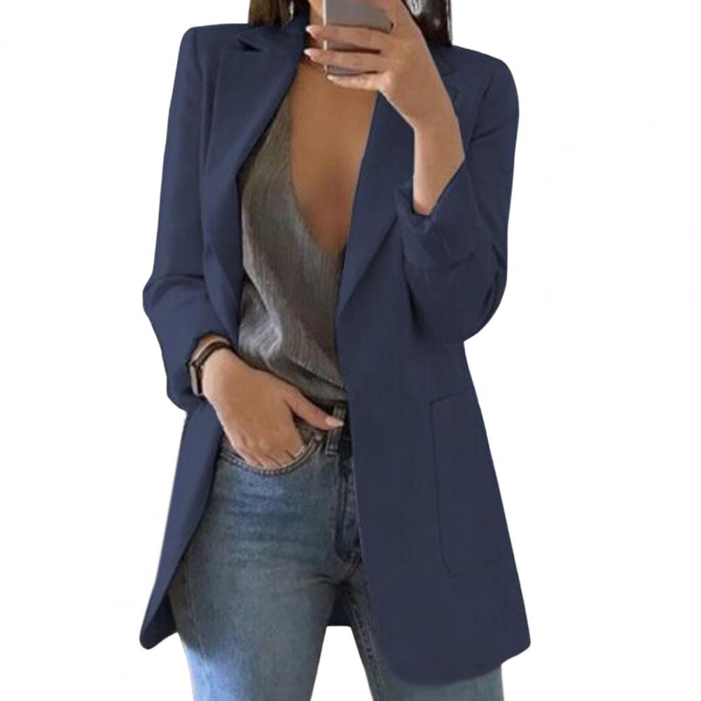 Damen Elegant Blazer Jacke | Lang