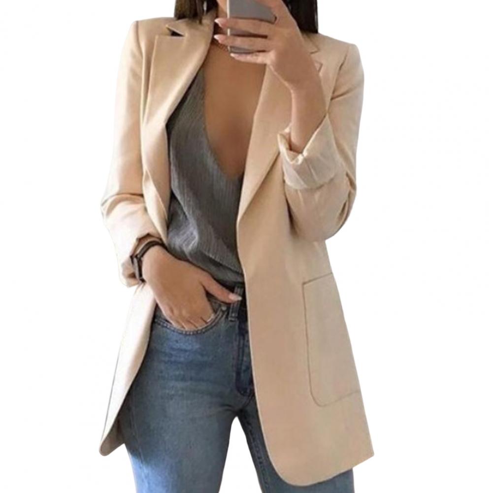 Damen Elegant Blazer Jacke | Lang