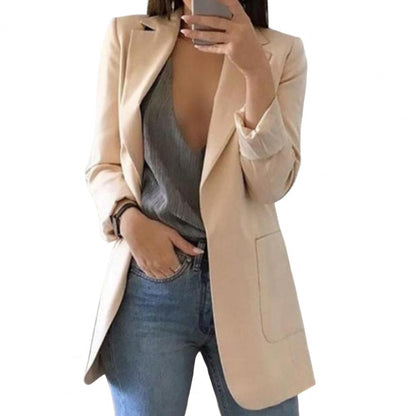 Damen Elegant Blazer Jacke | Lang