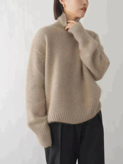Damen Rollkragen Pullover | Lang