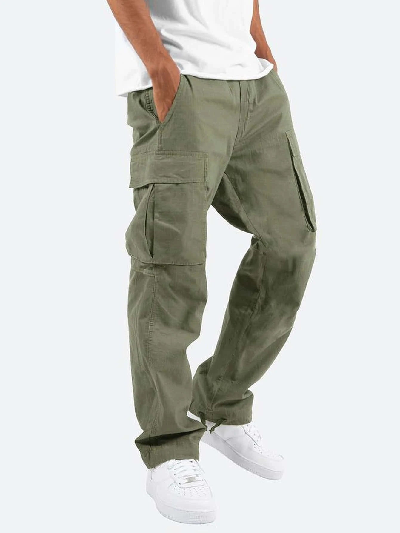 Herren Stretch Cargohose | Lang
