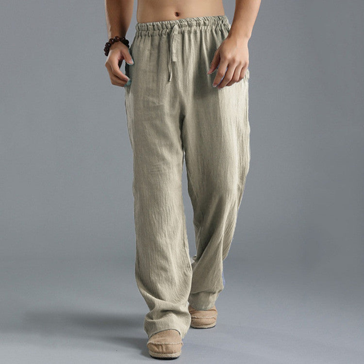 Herren Komfortable Leinen Hose | Lang