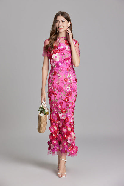 Ärmelloses Besticktes Maxi Sommerkleid für Damen – Elegant