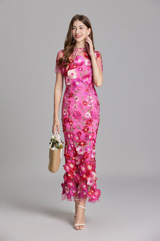 Ärmelloses Besticktes Maxi Sommerkleid für Damen – Elegant