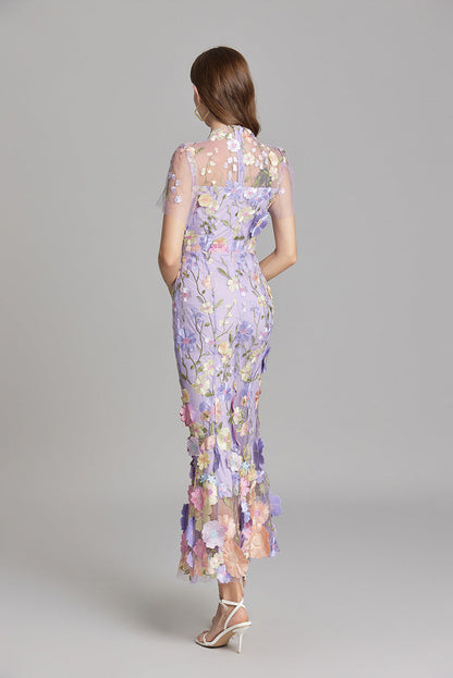 Ärmelloses Besticktes Maxi Sommerkleid für Damen – Elegant