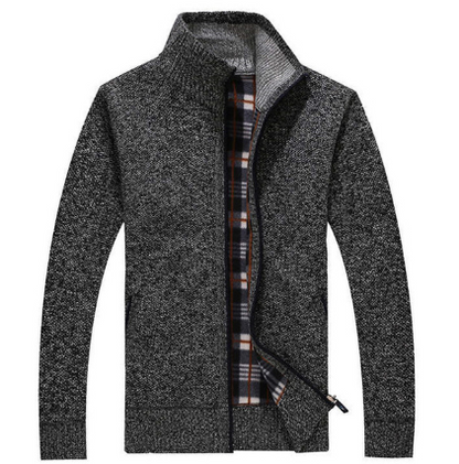 Herren Kurz Cardigan | Zipper