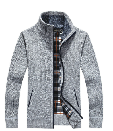 Herren Kurz Cardigan | Zipper
