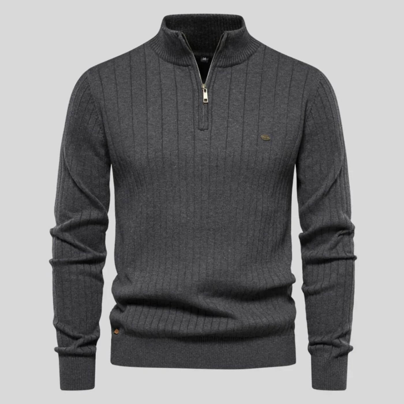 Herren Bequem Pullover | Zipper