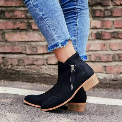 Damen Bequeme Stiefeletten | Reißverschluss