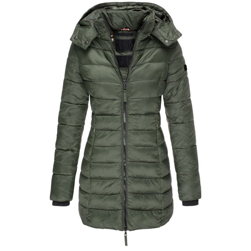 Damen Stepp Winterjacke | Lange
