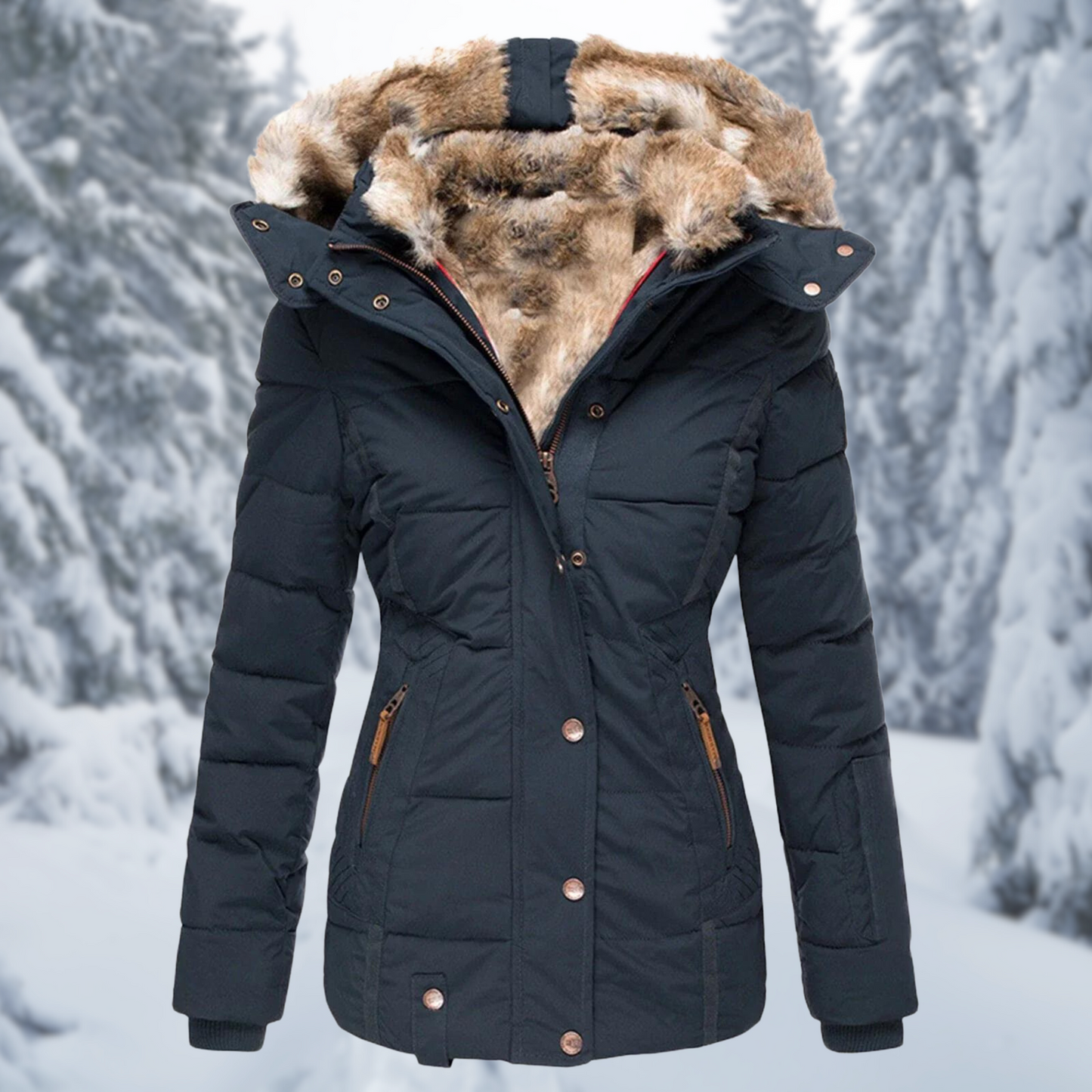 Damen Elegante Winterjacke | Warm