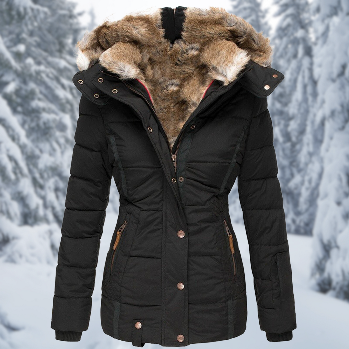 Damen Elegante Winterjacke | Warm