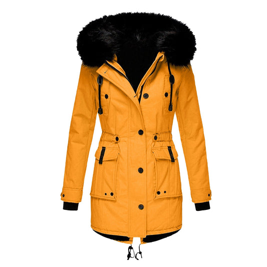 Damen Lange Winterjacke | Warme