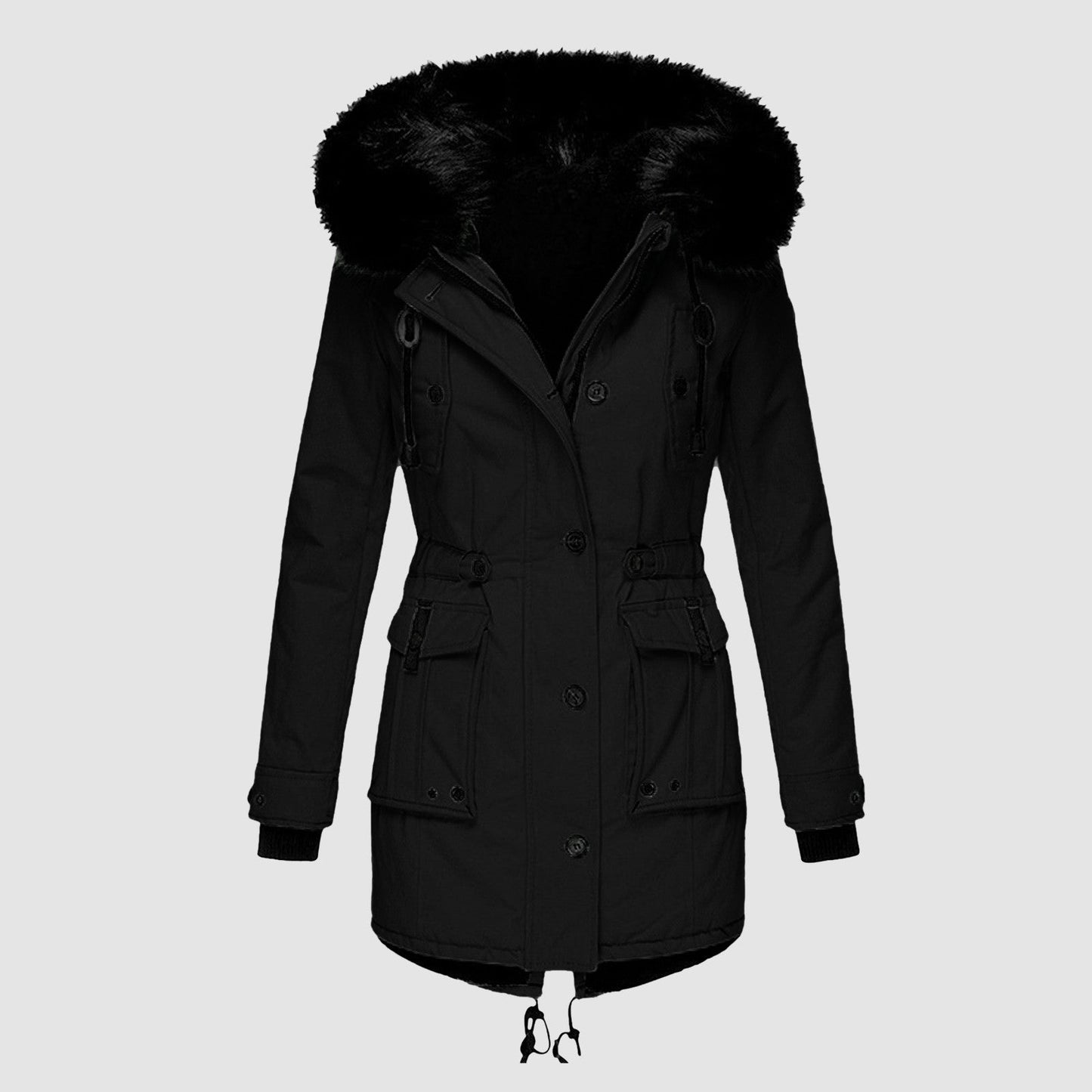 Damen Lange Winterjacke | Warme