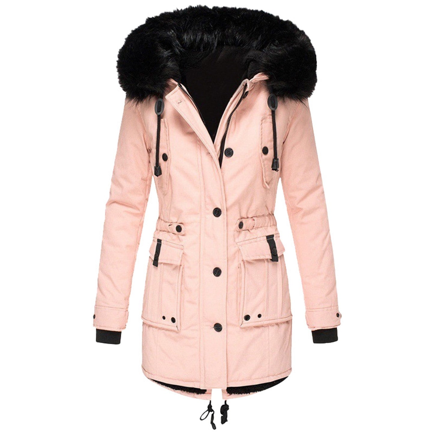 Damen Lange Winterjacke | Warme