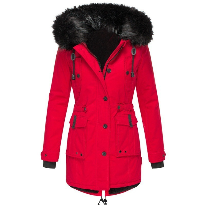 Damen Lange Winterjacke | Warme
