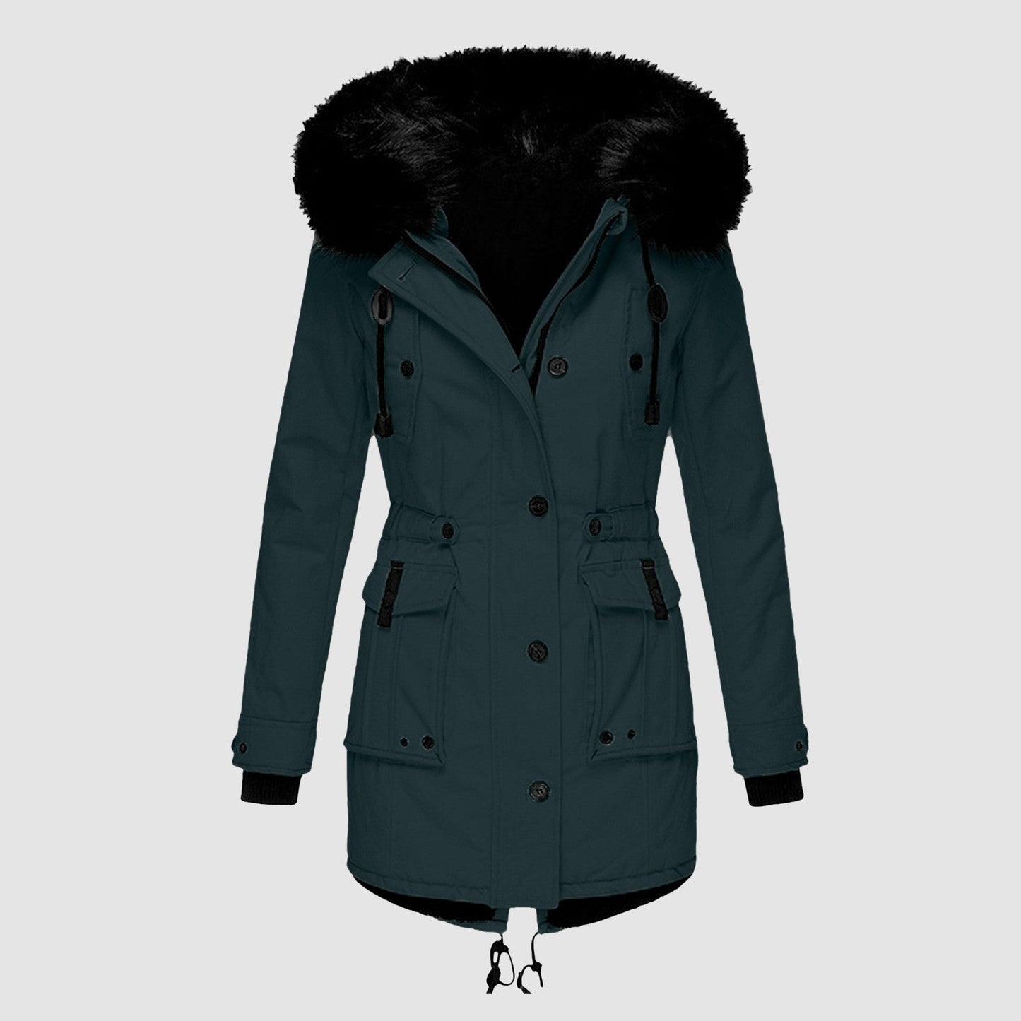 Damen Lange Winterjacke | Warme