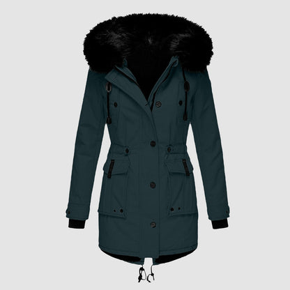 Damen Lange Winterjacke | Warme