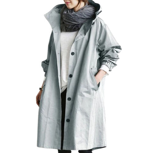 Damen Modischer Trenchcoat | Lang
