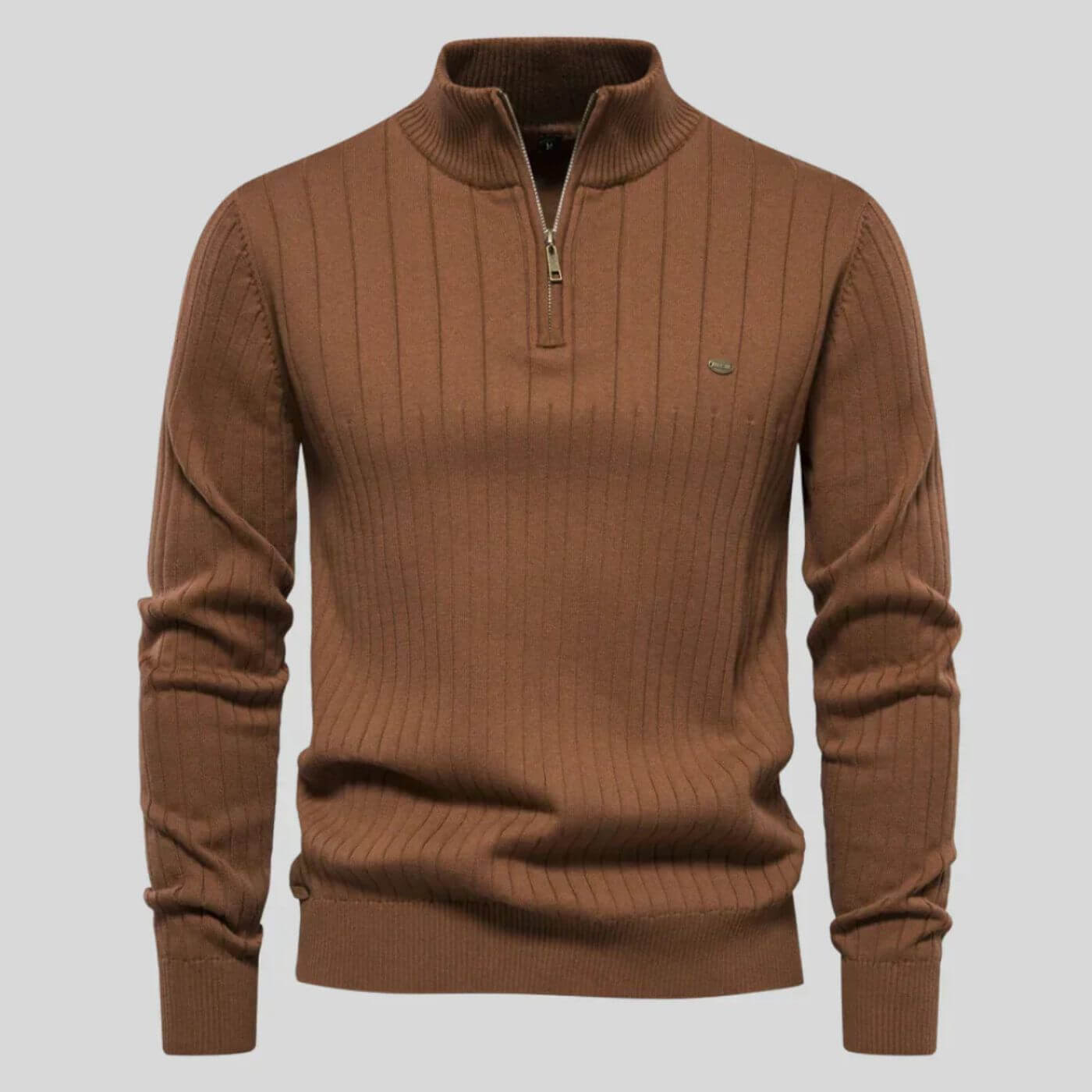 Herren Bequem Pullover | Zipper