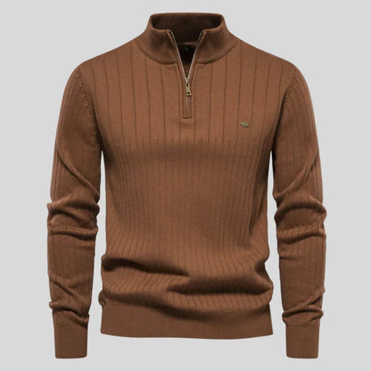 Herren Bequem Pullover | Zipper