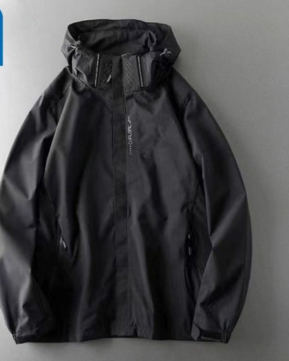 Wasserdichte Kapuzenjacke mit Reißverschluss für Damen – Marcia