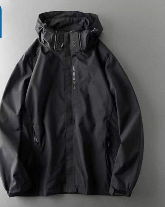 Wasserdichte Kapuzenjacke mit Reißverschluss für Damen – Marcia