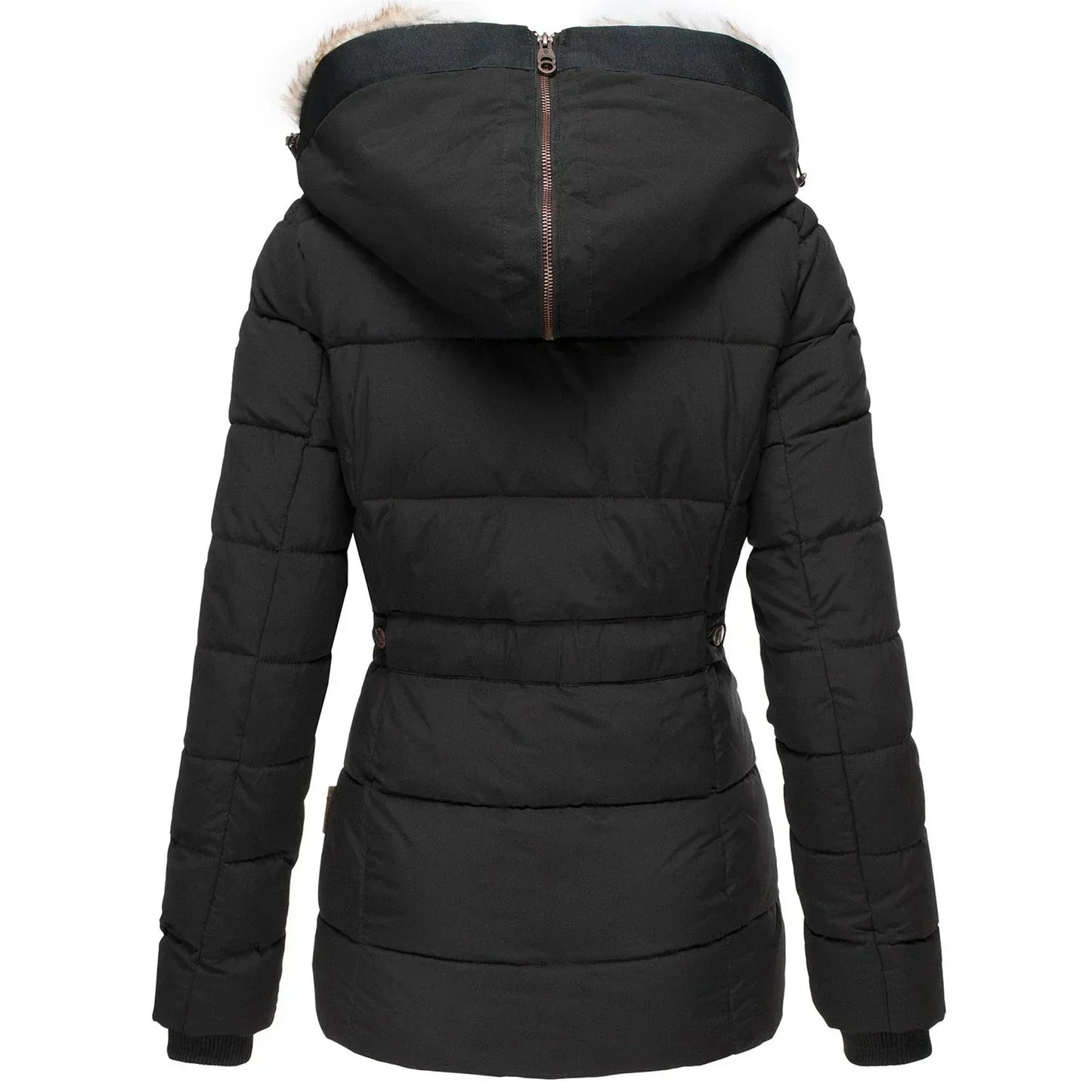 Damen Warm Lang Winterjacke | Fleece