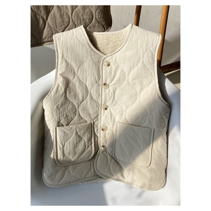 Wendbare Gesteppt Jacke mit Fleecefutter für Damen – Oria