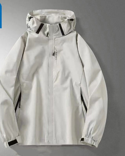 Wasserdichte Kapuzenjacke mit Reißverschluss für Damen – Marcia