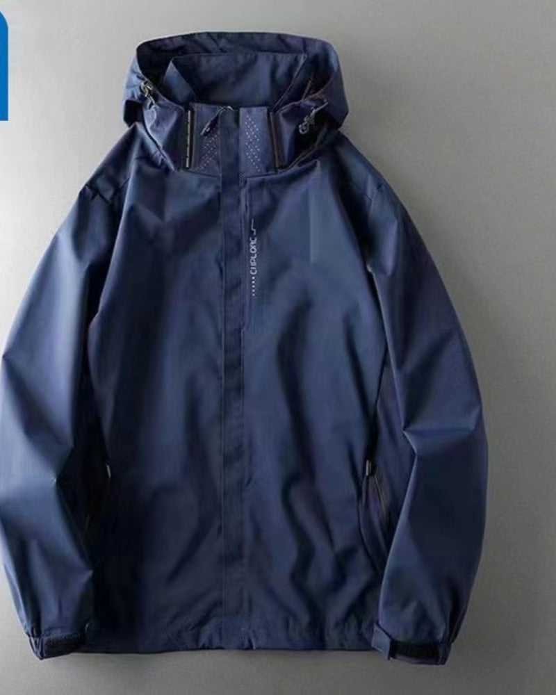 Wasserdichte Kapuzenjacke mit Reißverschluss für Damen – Marcia