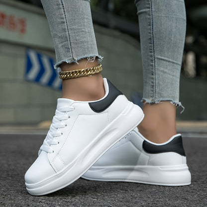 Damen Weiße Sneaker| Bequem