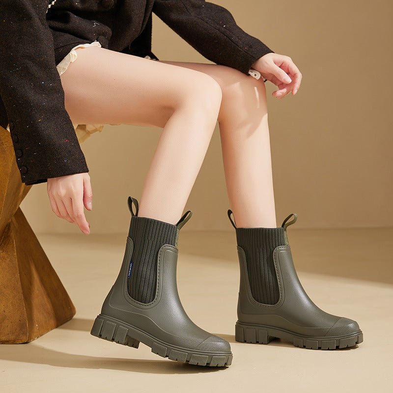 Damen Gummi Regenstiefel | Wasserdichte
