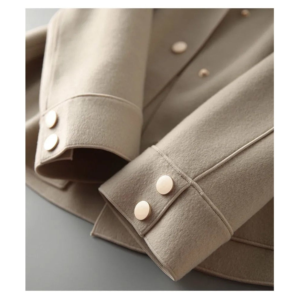 Kurzjacke mit Knopfleiste und Taschen für Damen - Daniela