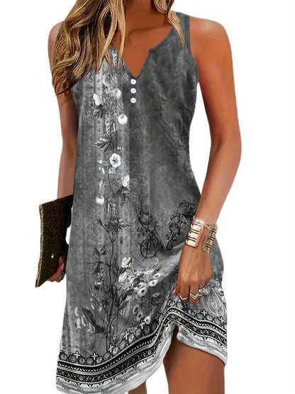 Ärmelloses Bequemes Mini Sommerkleid für Damen