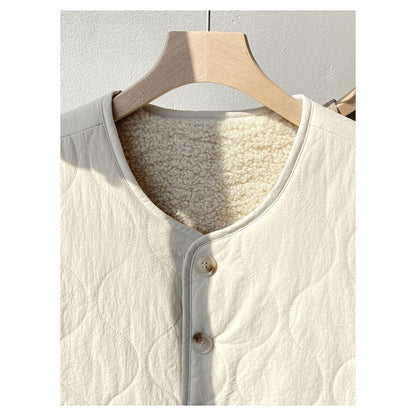 Wendbare Gesteppt Jacke mit Fleecefutter für Damen – Oria