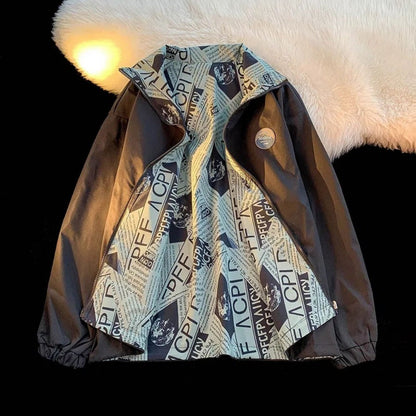 Wendbare Jacke mit Print-Design für Damen – Lavinia