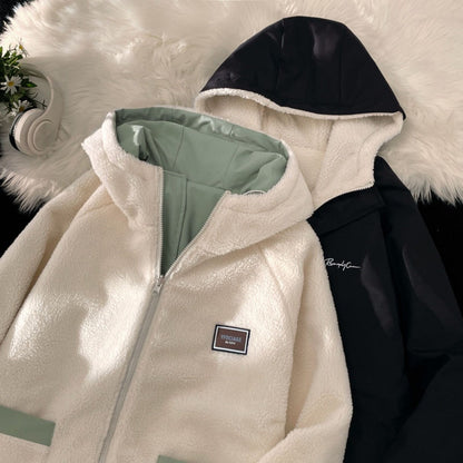 Wendbare Kapuzenjacke mit Fleecefutter für Herren – Gabriel