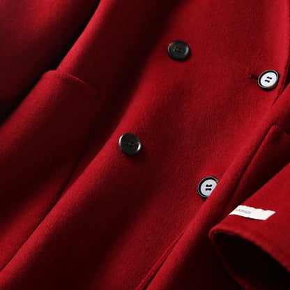 Damen Wollmantel mit Doppelreiher – Daria