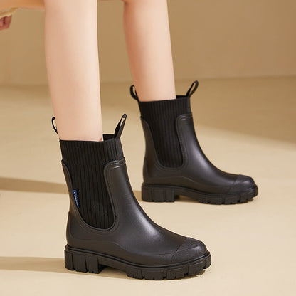 Damen Gummi Regenstiefel | Wasserdichte