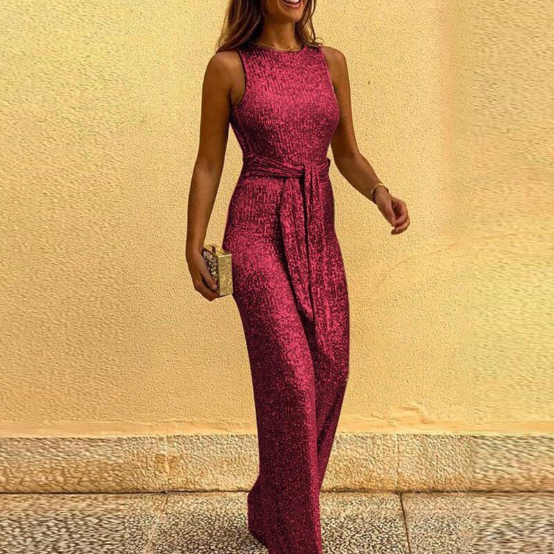 Damen Glitzer Jumpsuit | Elegant